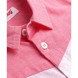 Babyhug Cotton Woven Full Sleeves Regular Collar Solid Colour Shirt - Multicolor