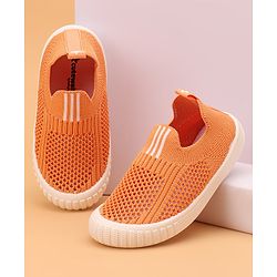 Cute Walk by Babyhug Solid Slip-on Casual Shoes - Orange