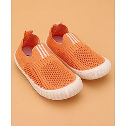 Cute Walk by Babyhug Solid Slip-on Casual Shoes - Orange