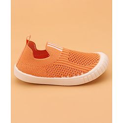 Cute Walk by Babyhug Solid Slip-on Casual Shoes - Orange