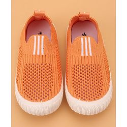 Cute Walk by Babyhug Solid Slip-on Casual Shoes - Orange