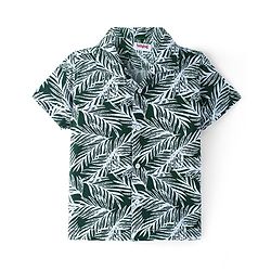 Babyhug Cotton Viscose Woven Half Sleeves Resort Colla