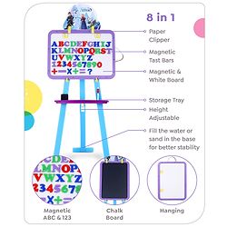 Babyhug Disney Frozen 8 In 1 Easel Board - Multicolor