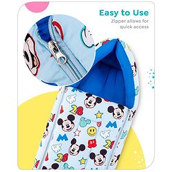 Babyhug Disney Sleeping Bag Smiley Mickey Mouse Print - Blue