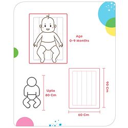 Babyhug Disney Gadda Set With Mosquito Net Smiley Mickey Face Print - Blue