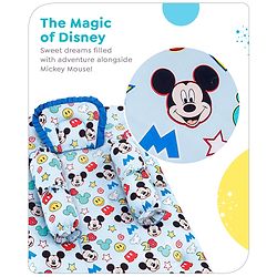 Babyhug Disney Bedding Set Smiley Mickey Mouse Print - Blue