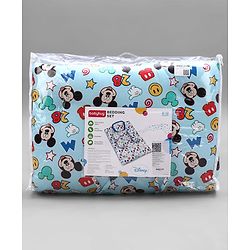 Babyhug Disney Bedding Set Smiley Mickey Mouse Print - Blue