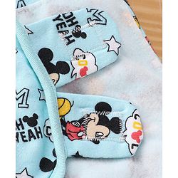 Babyhug Disney Swaddle Cool Mickey Print Set of 2 - Blue & White