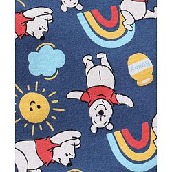 Babyhug Disney Swaddle Cool Mickey Print Set of 2 - Blue & White