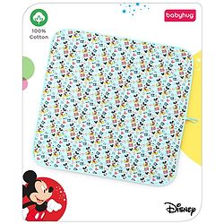 Babyhug Disney Diaper Changing Mat and Bed Protector Cool Mickey Print-  Blue