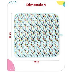 Babyhug Disney Diaper Changing Mat and Bed Protector Cool Mickey Print-  Blue