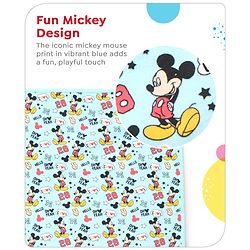 Babyhug Disney Diaper Changing Mat and Bed Protector Cool Mickey Print-  Blue