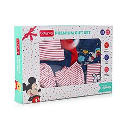 Babyhug Disney Premium Gift Set with Winnie The Pooh Print Navy Blue & Red - Pack of 7
