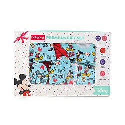 Babyhug Disney Premium 100% Cotton Clothing Gift Set with Winnie The Pooh Print Navy Blue & Red - Pack of 7