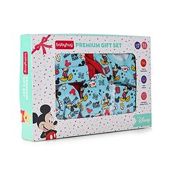 Babyhug Disney Premium 100% Cotton Clothing Gift Set with Winnie The Pooh Print Navy Blue & Red - Pack of 7