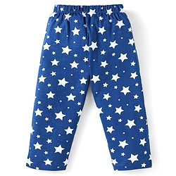 Babyhug Disney Single Jersey Knit Full Sleeves Front Open Night Suit With 101 Dalmatians Graphics - Navy