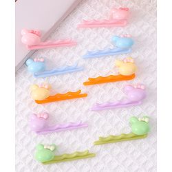 Babyhug Bunny Hair Pins & Clips Set of 10 - Multicolor