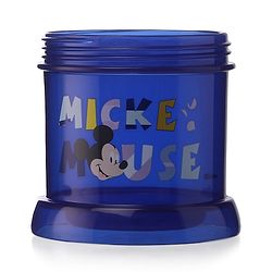 Babyhug Disney Mickey Mouse Print Straw Sipper With Snack Container Blue - 300 ml