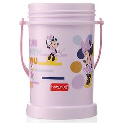 Babyhug Disney Mickey Mouse Print Straw Sipper With Snack Container Blue - 300 ml