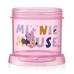 Babyhug Disney Mickey Mouse Print Straw Sipper With Snack Container Blue - 300 ml