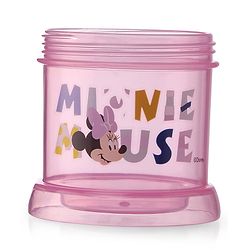 Babyhug Disney Mickey Mouse Print Straw Sipper With Snack Container Blue - 300 ml