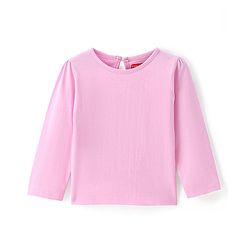 Babyhug Cotton Woven Full Sleeves T-Shirt with Floral Embroidered Frock - Navy Blue & Pink