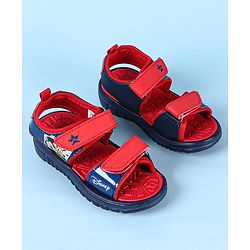 Cute Walk by Babyhug Disney Velcro Closure Sandals with Mickey Mouse Print - Navy Blue