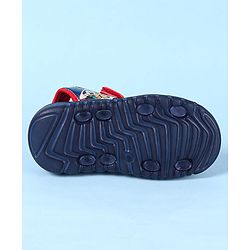 Cute Walk by Babyhug Disney Velcro Closure Sandals with Mickey Mouse Print - Navy Blue