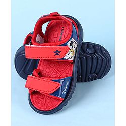 Cute Walk by Babyhug Disney Velcro Closure Sandals with Mickey Mouse Print - Navy Blue