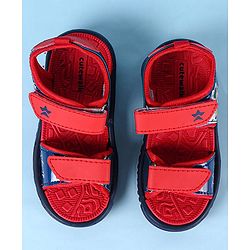 Cute Walk by Babyhug Disney Velcro Closure Sandals with Mickey Mouse Print - Navy Blue