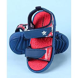 Cute Walk by Babyhug Disney Velcro Closure Sandals with Mickey Mouse Print - Navy Blue