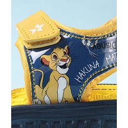 Cute Walk by Babyhug Disney Sandals with Velcro Closure Lion King Print -  Yellow