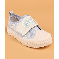 Cute Walk by Babyhug Lacy Slip-on Casual Shoes with Velcro Closure - Blue