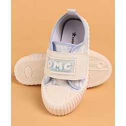 Cute Walk by Babyhug Lacy Slip-on Casual Shoes with Velcro Closure - Blue