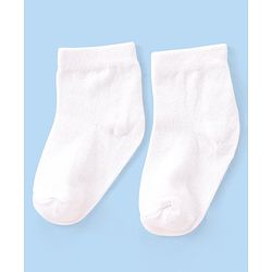 Cute Walk by Babyhug Anti-bacterial Ankle Length Socks Pack of 5 - White