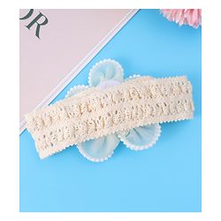 Babyhug Flower & Bead Applique Headband - Beige