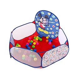 Babyhug Disney Mickey Ball Pool Set With 50 Colourful Balls for Kids |Ball Pit for Kids 2+ Years |Birthday Gift for Kids|BIS Certified