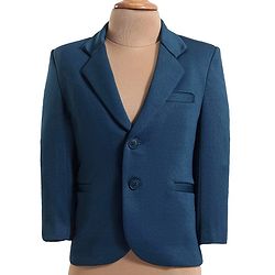 Babyhug Woven Full Sleeves Solid Colour 4 Piece Party Suit - Navy Blue