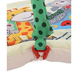 Babyhug Play Gym with Hanging Toys|Elephant on Air Balloon Theme Soft Activity Play Mat|Portable & Easy to Carry with Detachable Toys|2+ Months|Motor Skill Development |Ideal for gifting|BIS