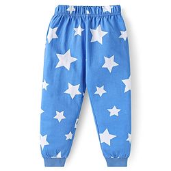 Babyhug Cotton Knit Full Sleeves Night Suit with Dino Print - Red & Blue