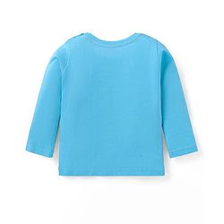 Babyhug Cotton Knit Full Sleeves T-Shirts with Stripes & Animal Graphics Pack of 5 - Blue Maroon & Yellow