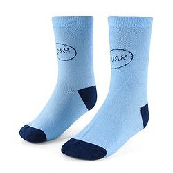 Cute Walk by Babyhug Anti-Bacterial Ankle Length Socks with Stripes & Lion Design Pack of 5 - Blue
