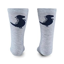 Cute Walk by Babyhug Anti-Bacterial Ankle Length Socks with Stripes & Lion Design Pack of 5 - Blue