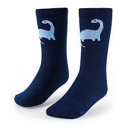 Cute Walk by Babyhug Anti-Bacterial Ankle Length Socks with Stripes & Lion Design Pack of 5 - Blue