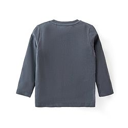 Babyhug Cotton Knit Full Sleeve Night Suit with Halloween Theme Print - Navy Blue