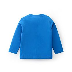 Babyhug Cotton Knit Full Sleeve Night Suit with Animals Print - Blue