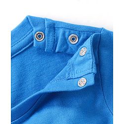 Babyhug Cotton Knit Full Sleeve Night Suit with Animals Print - Blue
