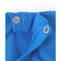 Babyhug Cotton Knit Full Sleeves Night Suit Skaters Print - Blue
