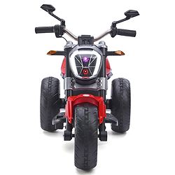 Babyhug Super Harley Kids Three Wheel Battery Operated Ride on Bike With Music & Lights - Red