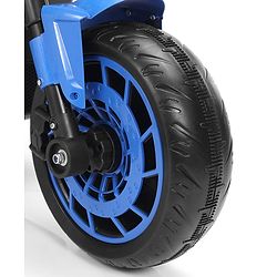 Babyhug Super Harley Kids Three Wheel Battery Operated Ride on Bike With Music & Lights - Blue| With Music & Lights| Pre-loaded Music with USB & AUX| Easy to Assemble| Comfortable Seat| Easy to Operate| Rechargeable Battery
